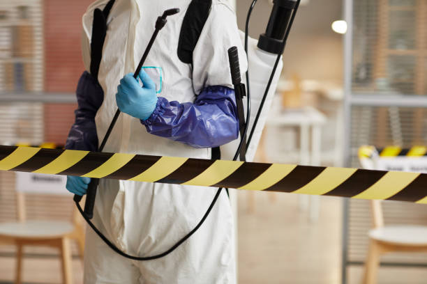 Professional Biohazard technician working in Helm, CA